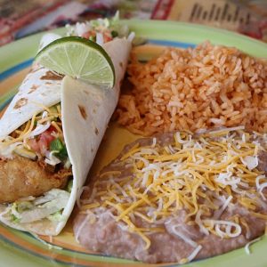 mexican food on a plate