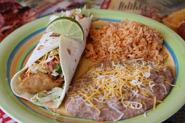 mexican food on a plate